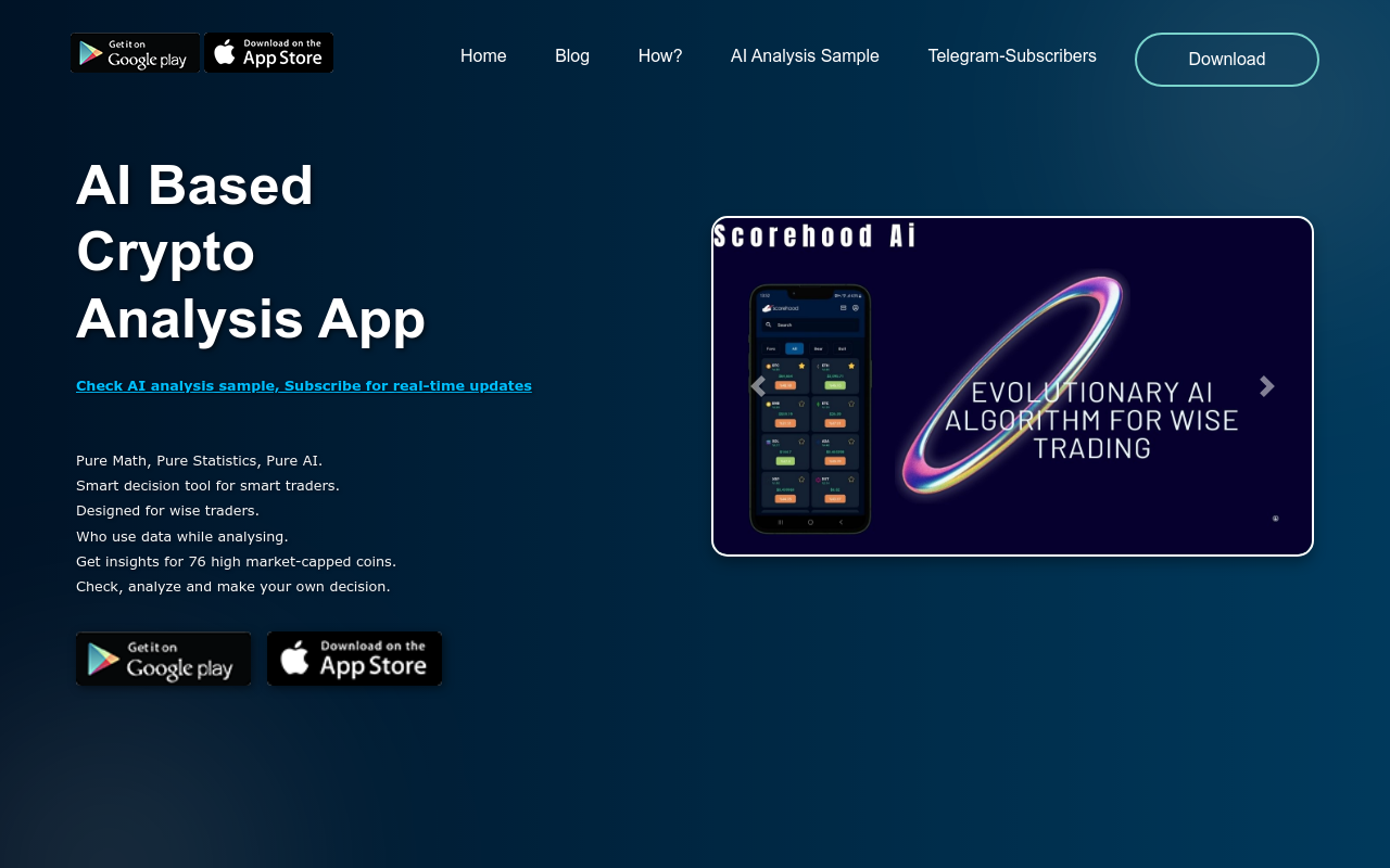 Scorehood Bull/Bear Crypto Analysis App