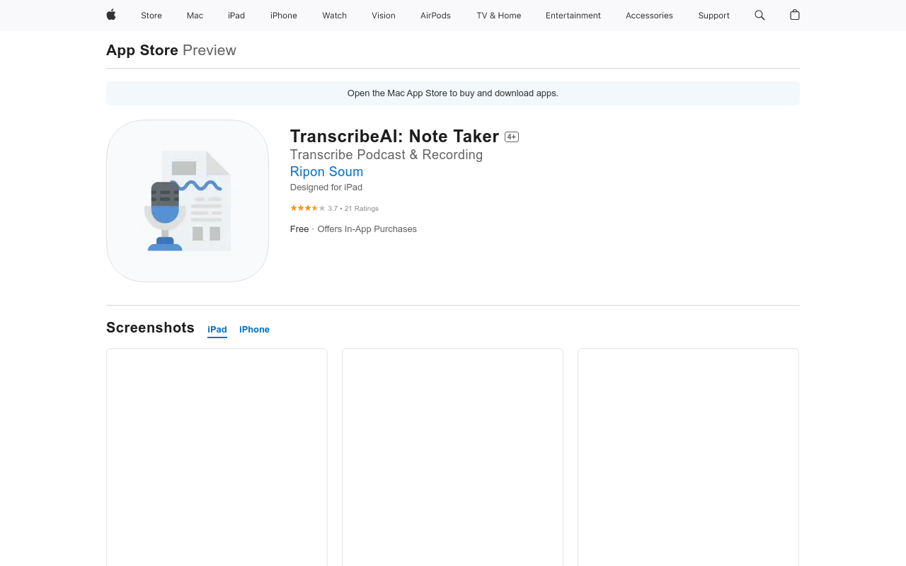 TranscribeAI: Audio to Text