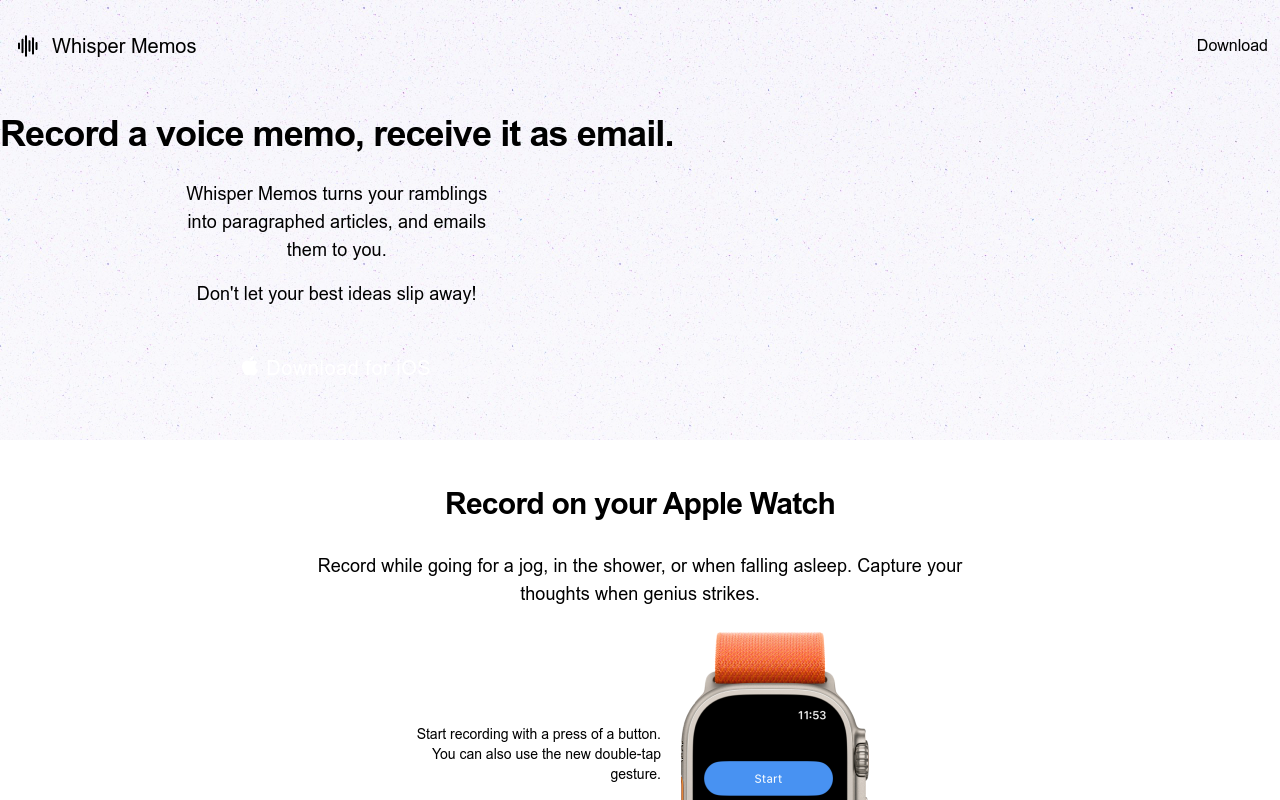 Whisper Memos