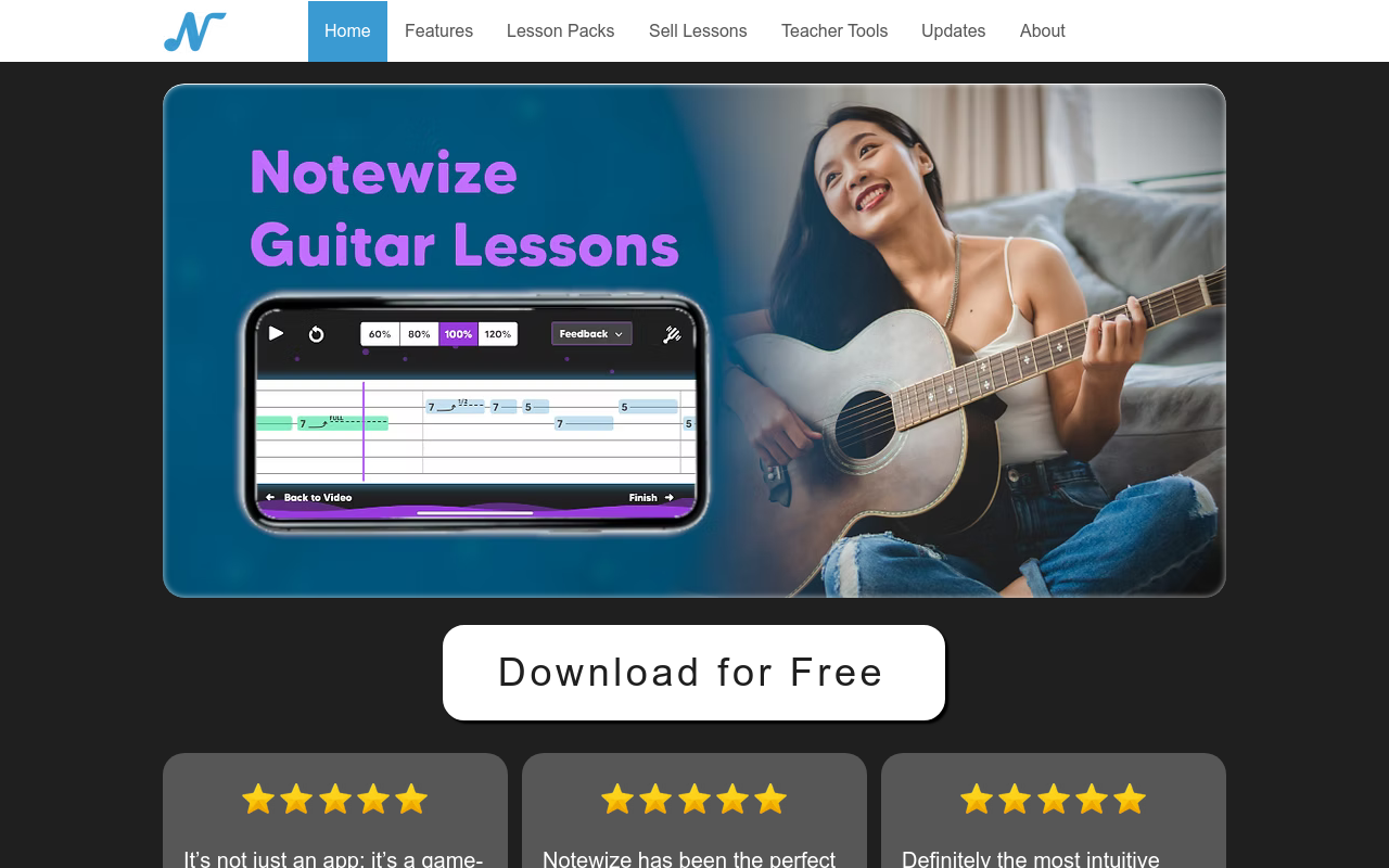 Notewize: Guitar Lessons
