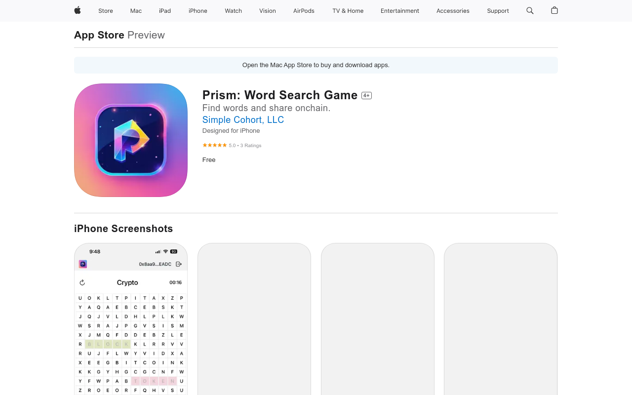 Prism: Word Search Game