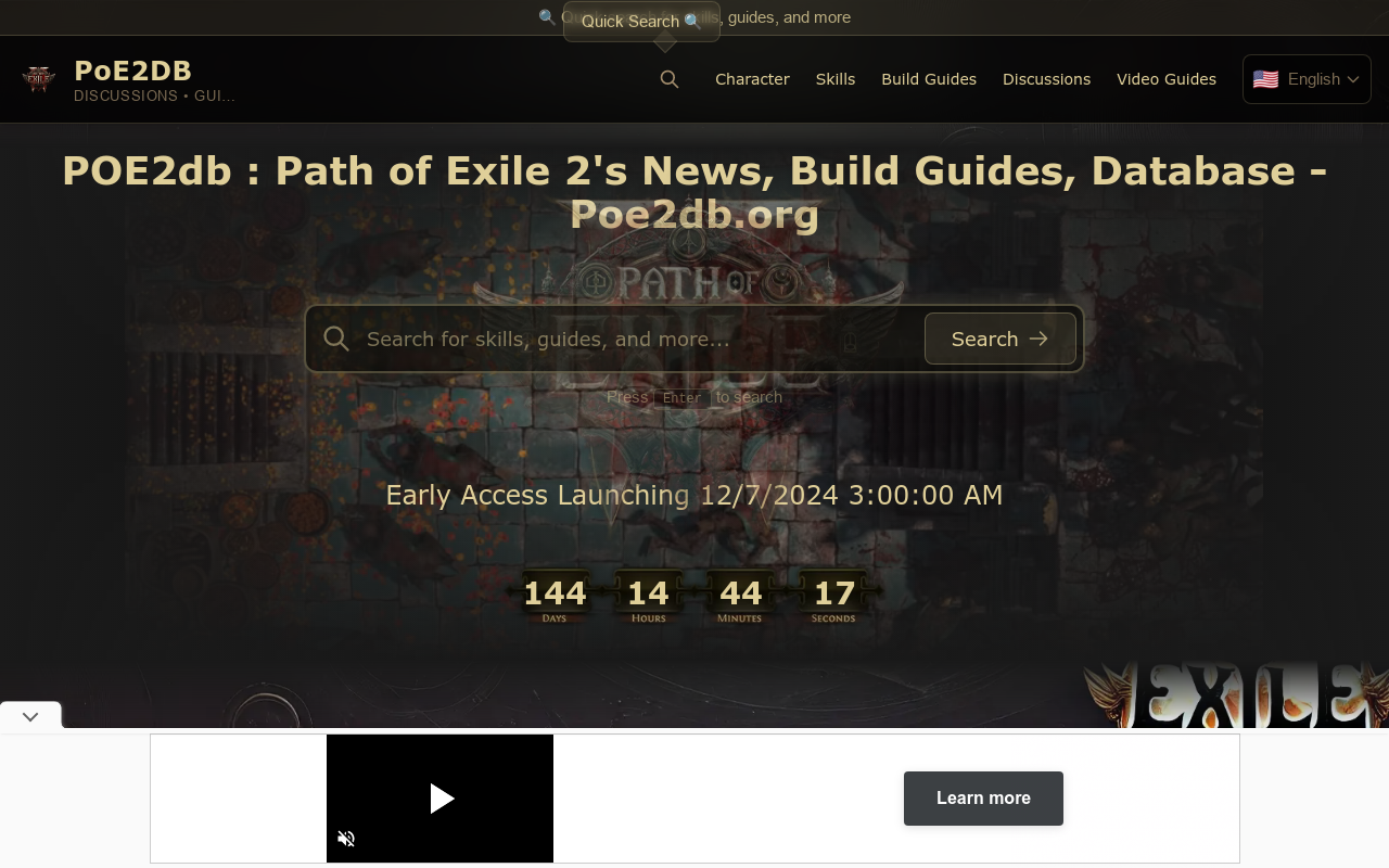 AI Search Engine of Pathofexile 2 -poe2db