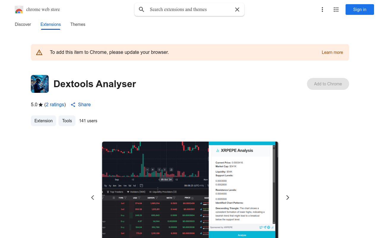 Dextools Analyser