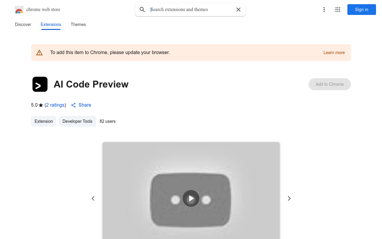 AI Code Preview