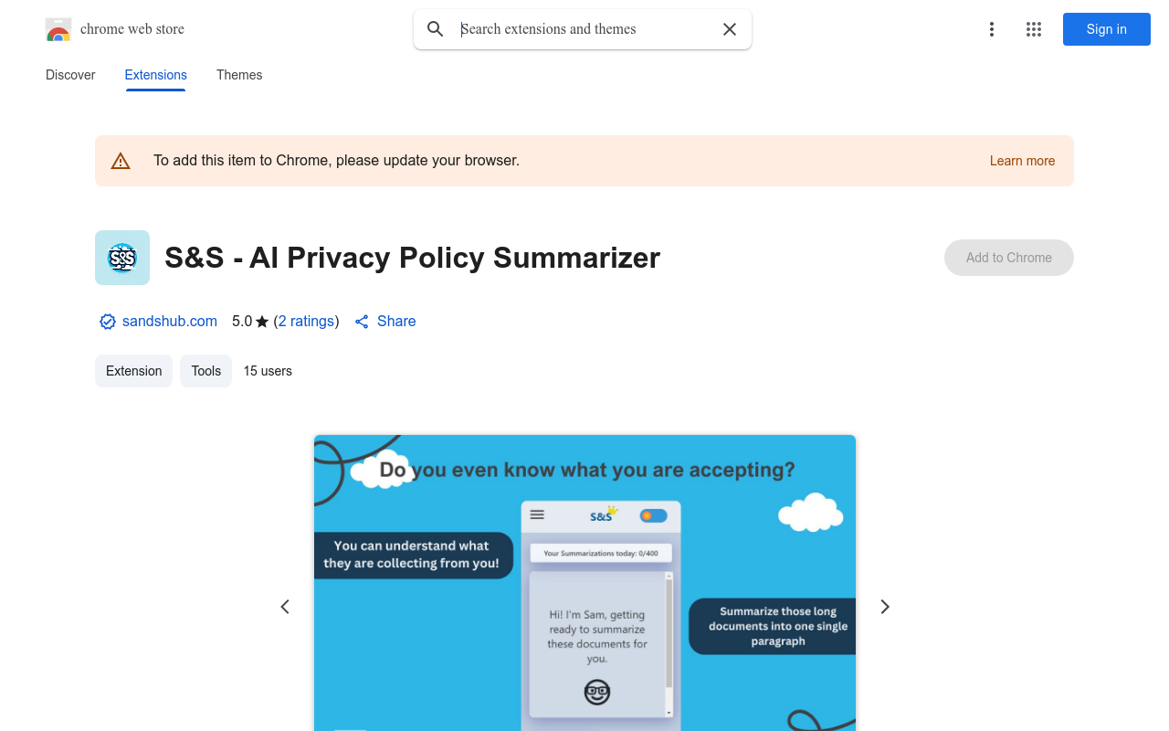 S&S - AI Privacy Policy Summarizer