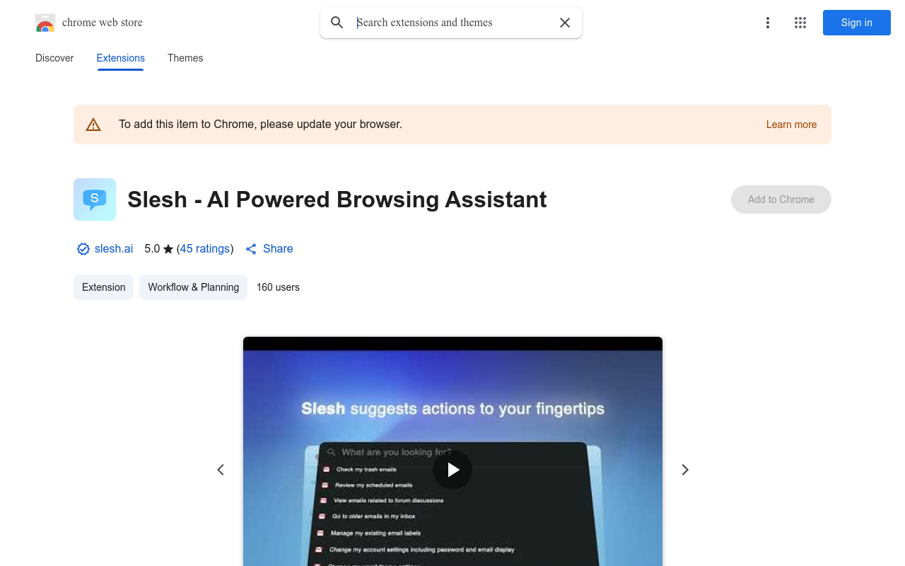Slesh - AI Powered Browsing Assistant