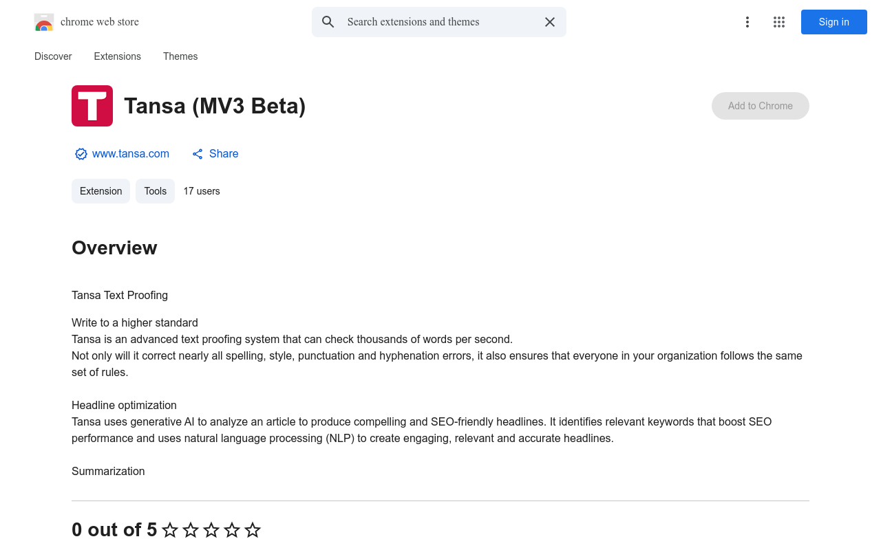 Tansa (MV3 Beta)