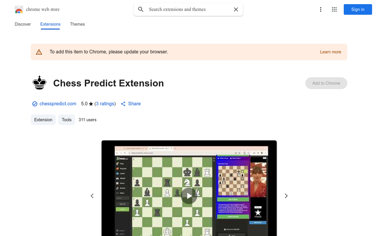 Chess Predict Extension