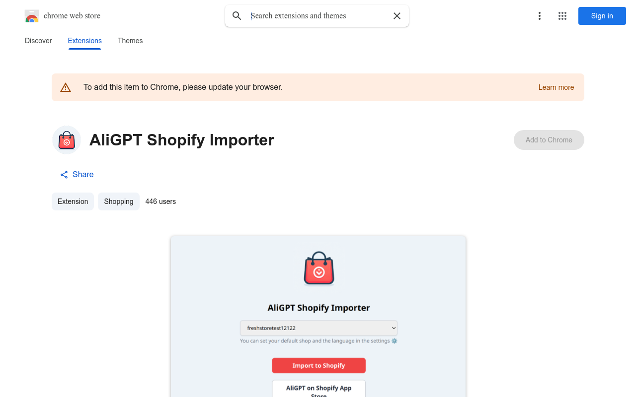 AliGPT Shopify Importer