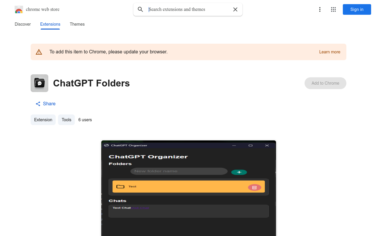 ChatGPT Folders