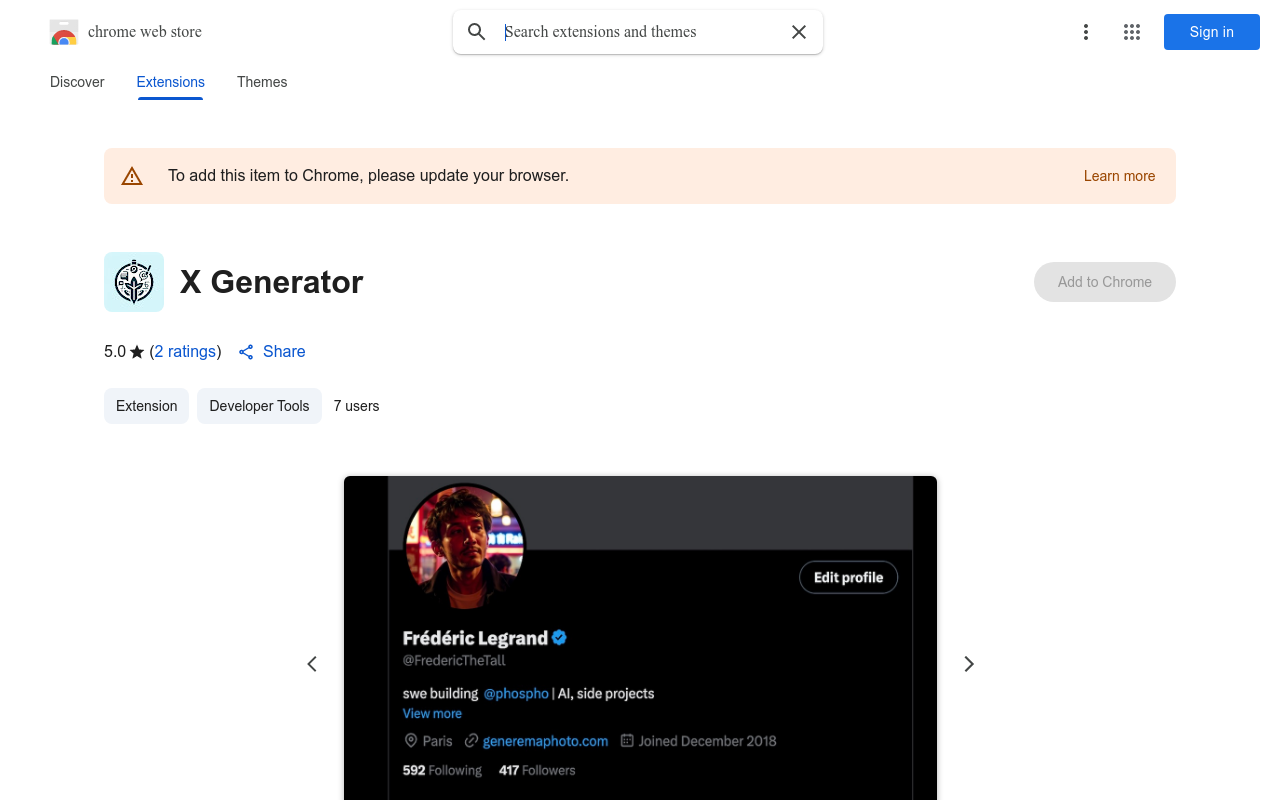X Generator