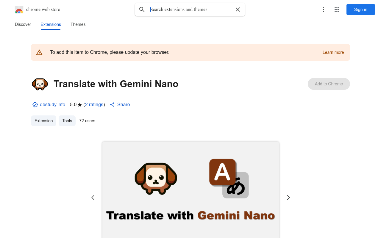 Translate with Gemini Nano