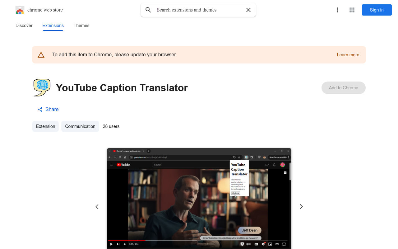 YouTube Caption Translator