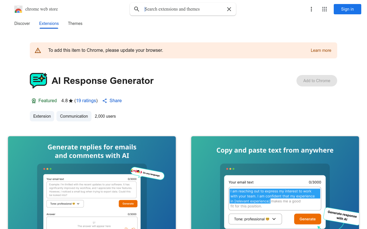AI Response Generator