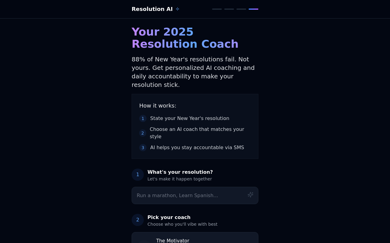 Resolution Coach