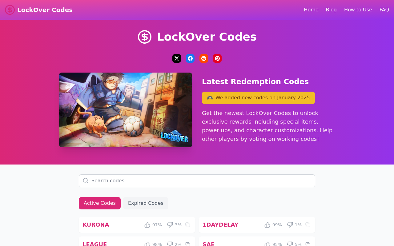 lock over codes