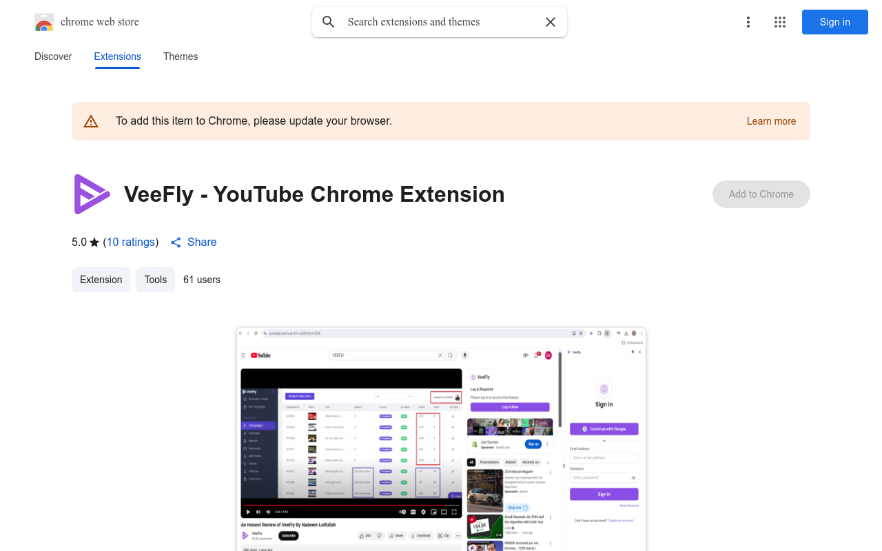 VeeFly - YouTube Chrome Extension