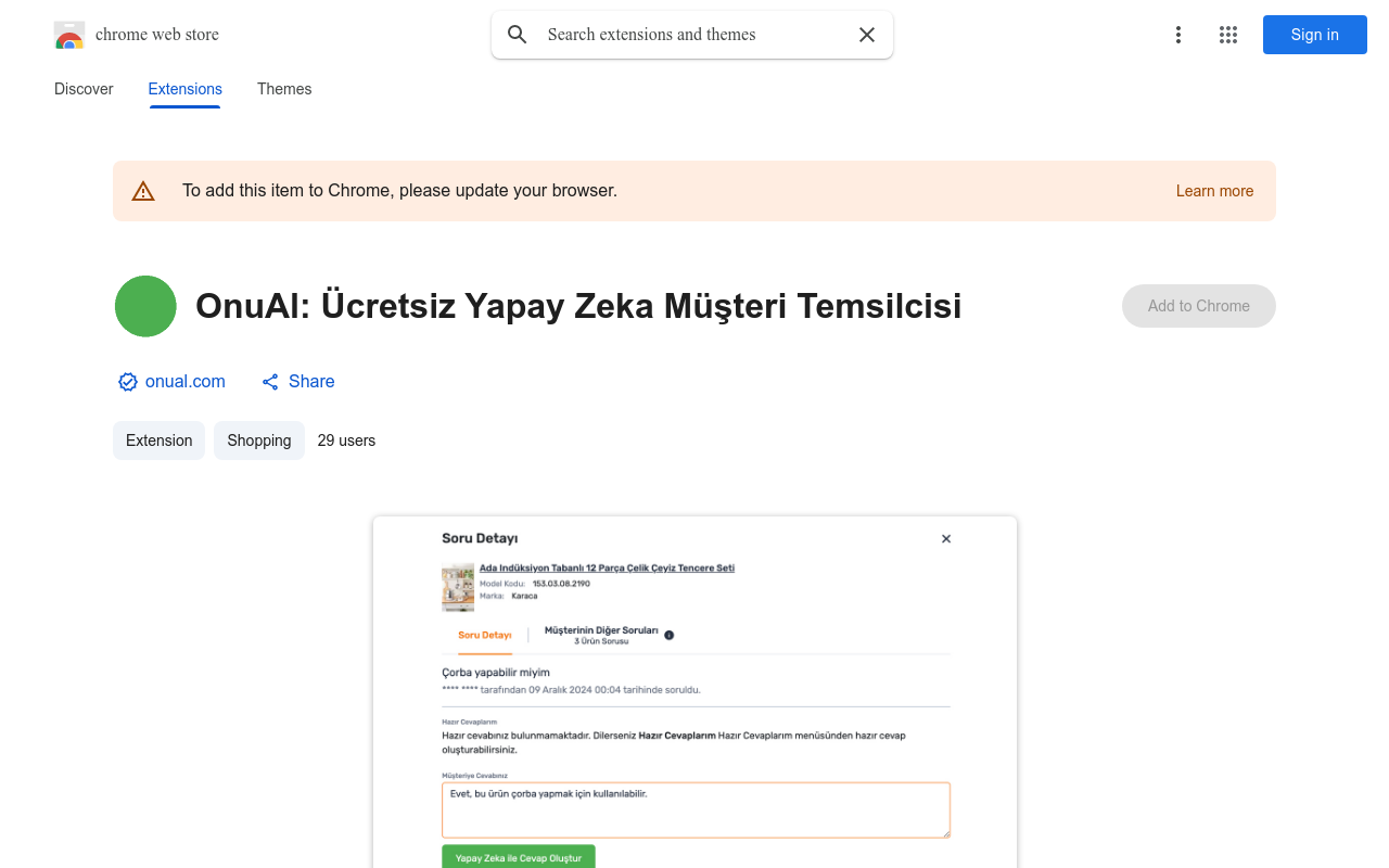 OnuAl: Ücretsiz Yapay Zeka Müşteri Temsilcisi