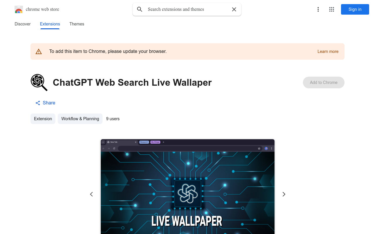 ChatGPT Web Search Live Wallaper