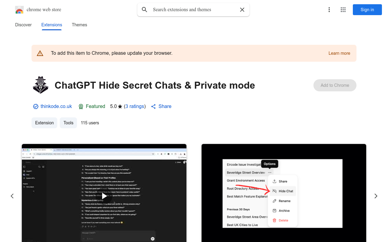 ChatGPT Hide Secret Chats & Private mode