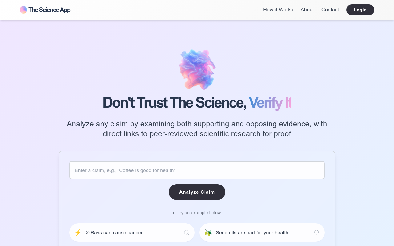 The Science App