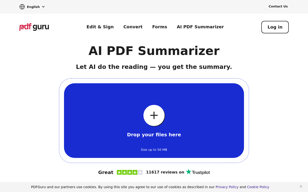 AI PDF Summarizer by PDF Guru