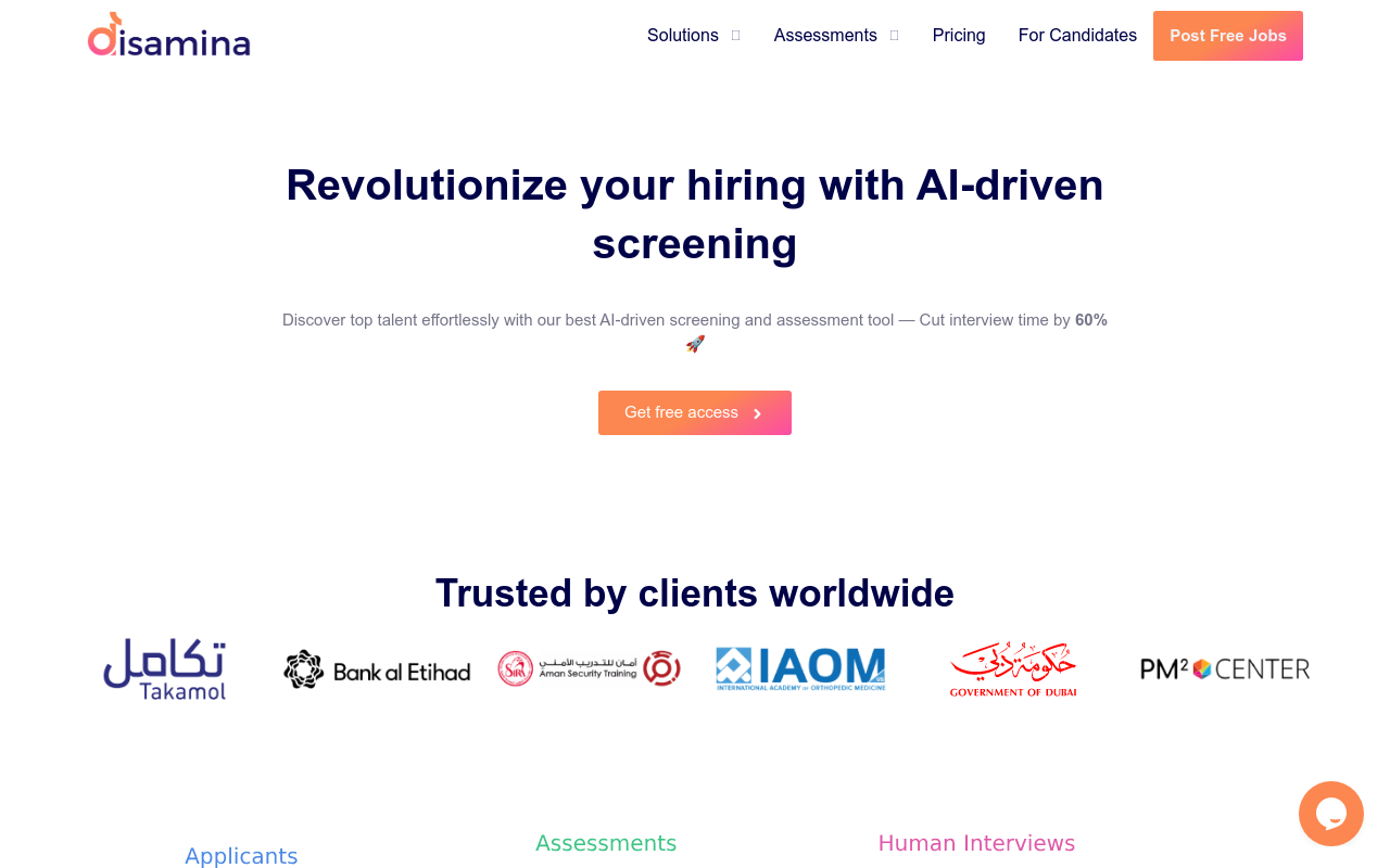 Disamina AI - Hiring Platform