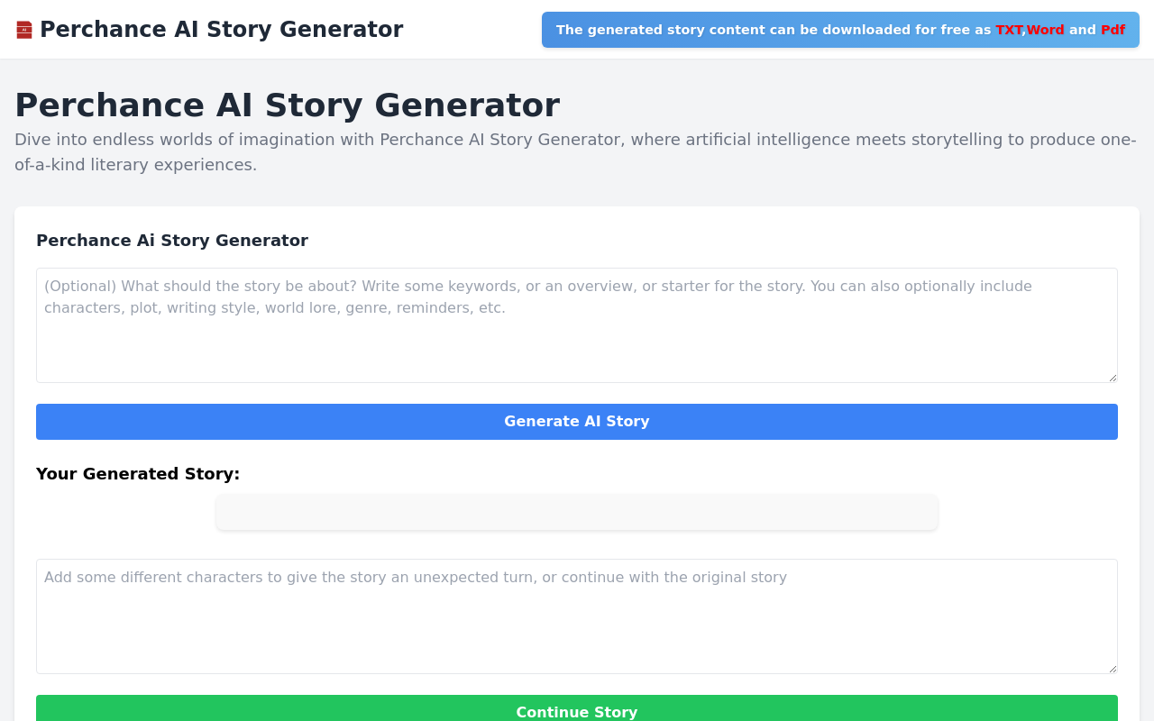 perchance ai story