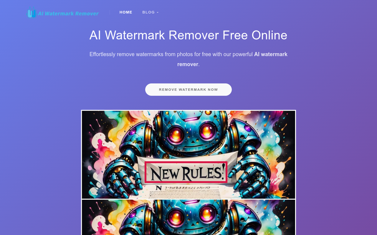 Free AI Watermark Remover Online