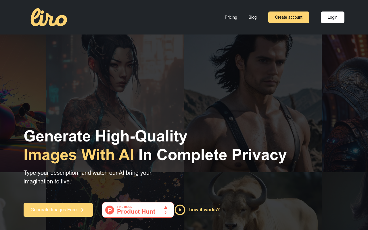 Liro - AI Image Generator Tool
