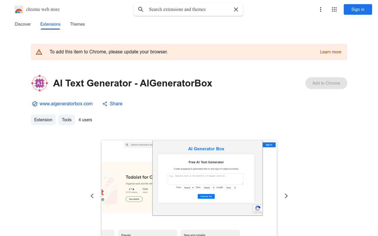 AI Text Generator - AIGeneratorBox