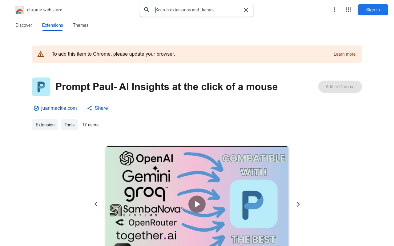 Prompt Paul- AI Insights at the click of a mouse
