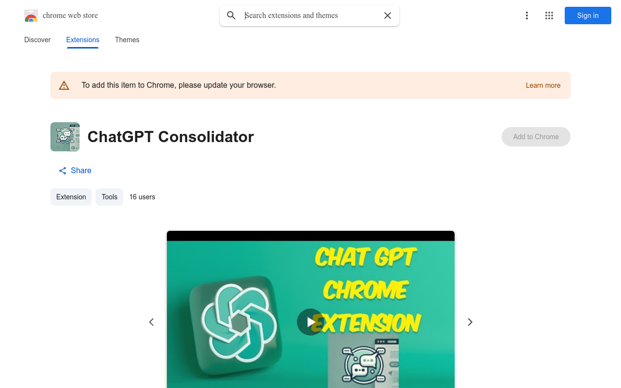 ChatGPT Consolidator