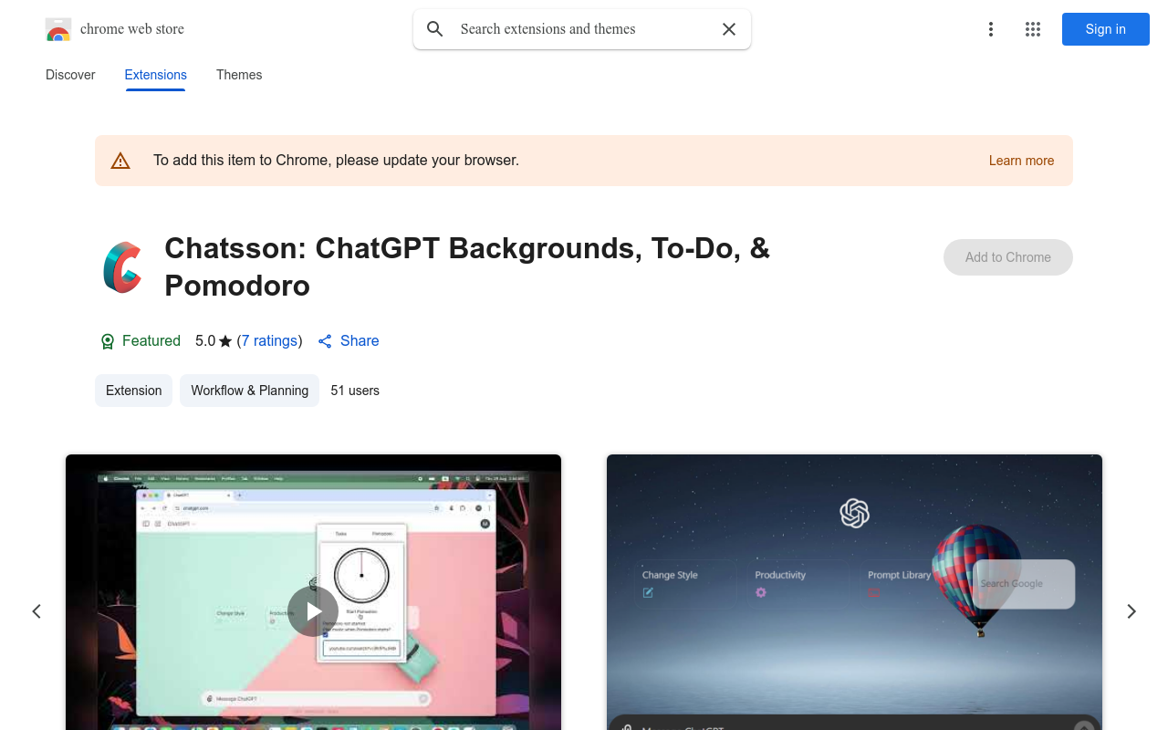 Chatsson: ChatGPT Backgrounds, To-Do, & Pomodoro