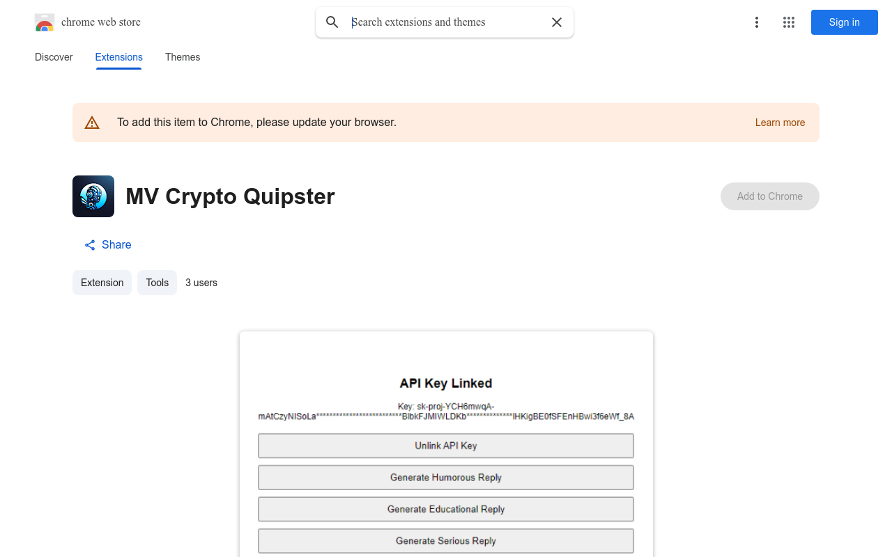 MV Crypto Quipster