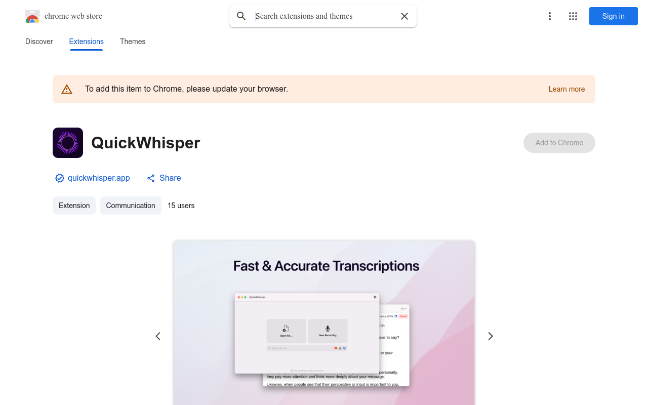 QuickWhisper