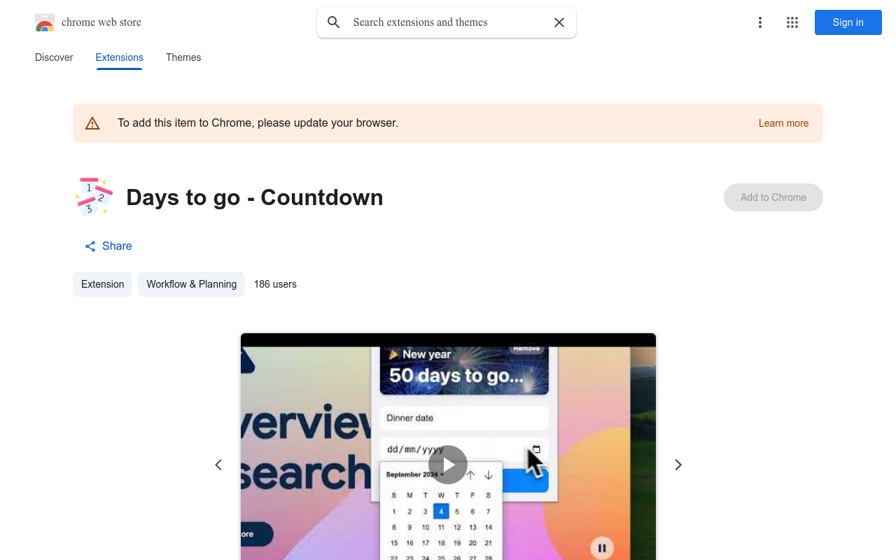 Days to go - Countdown