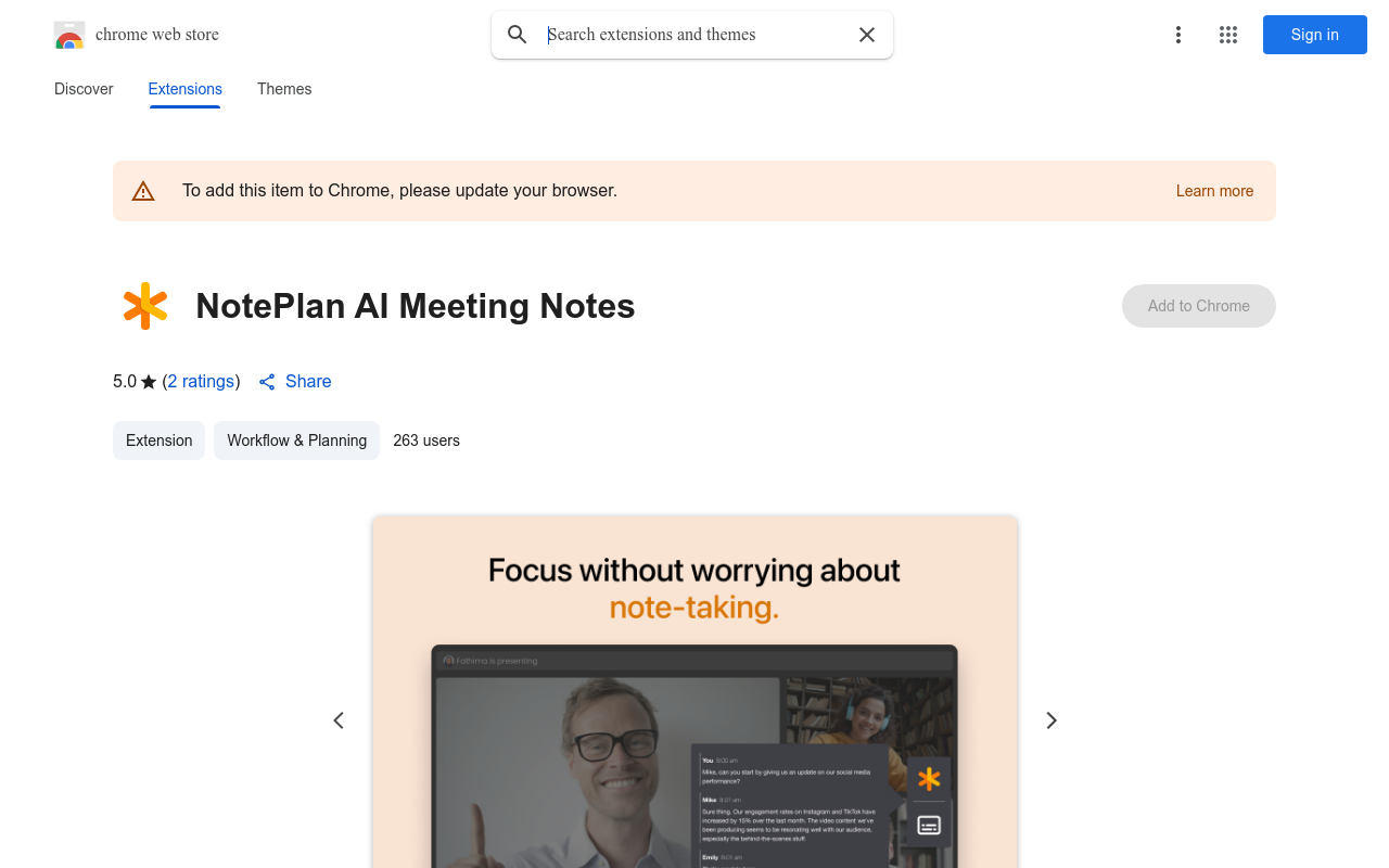 NotePlan AI Meeting Notes