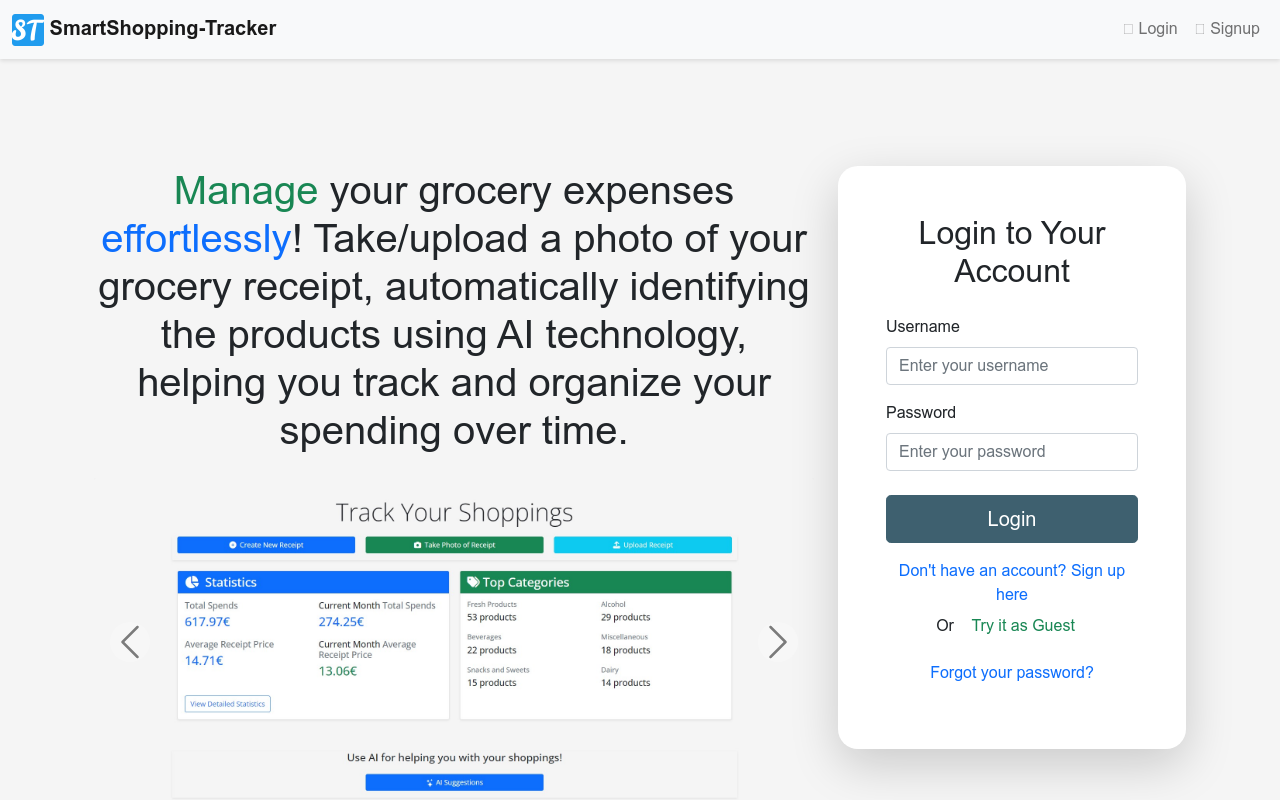 Smart Shopping Tracker