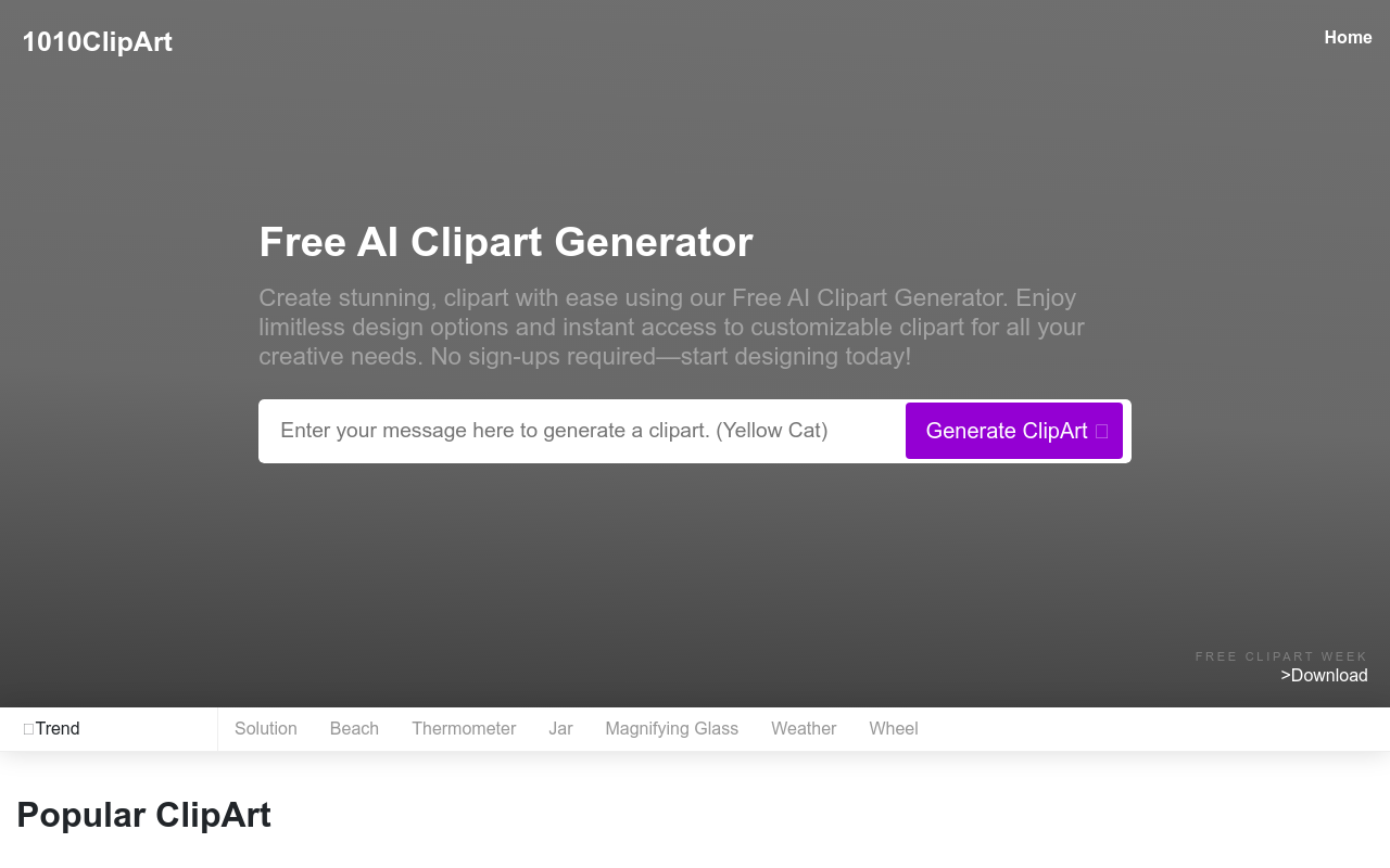 Free AI Clipart Generator