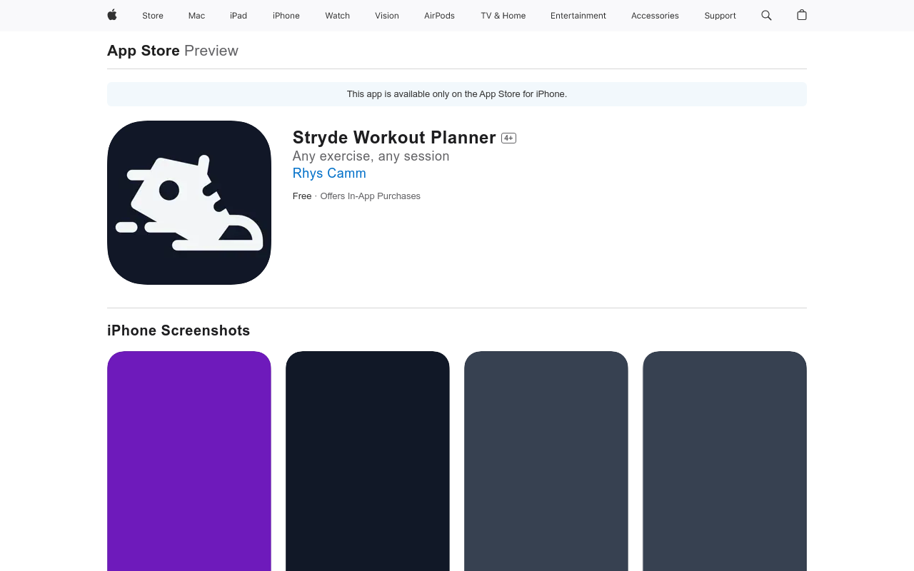 Stryde AI Workout Generator