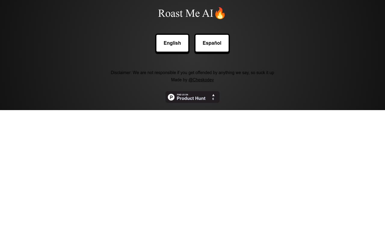 Roast Me AI