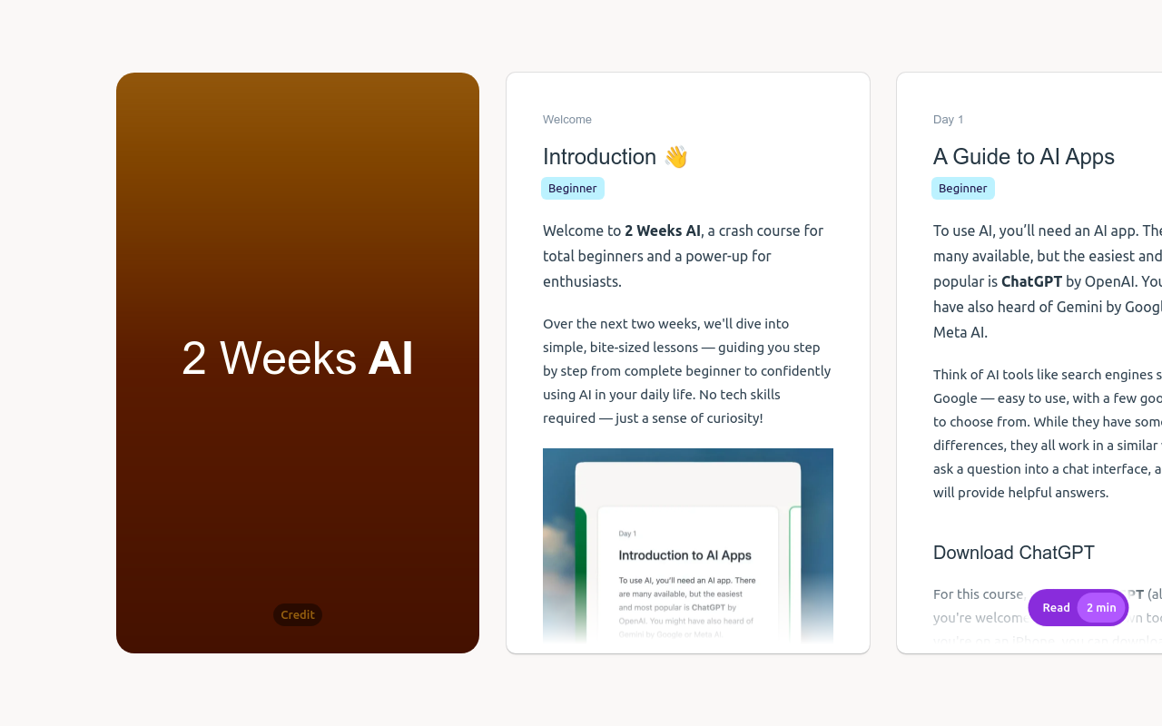 2 Weeks AI