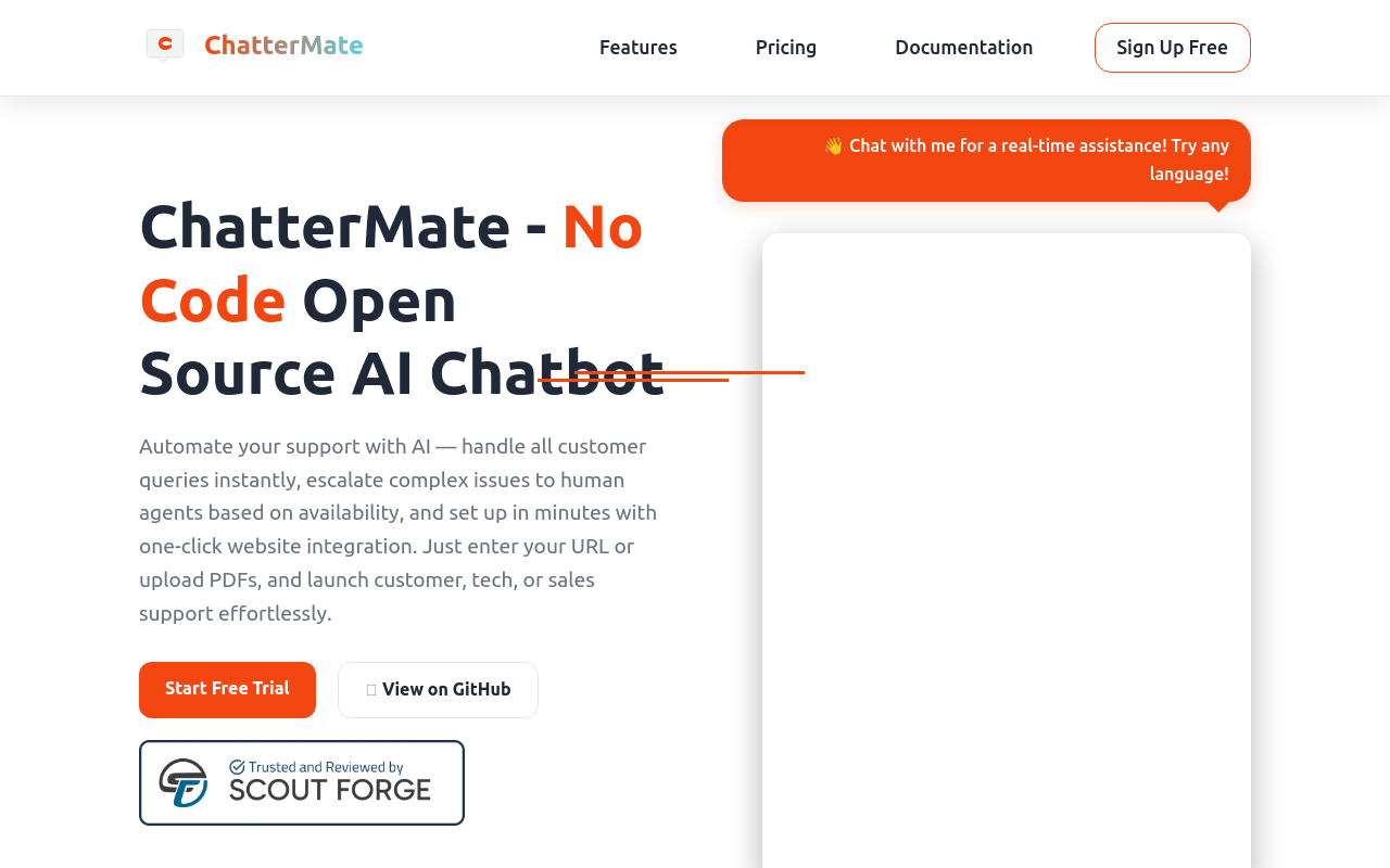 ChatterMate – The Open-Source AI Chatbot
