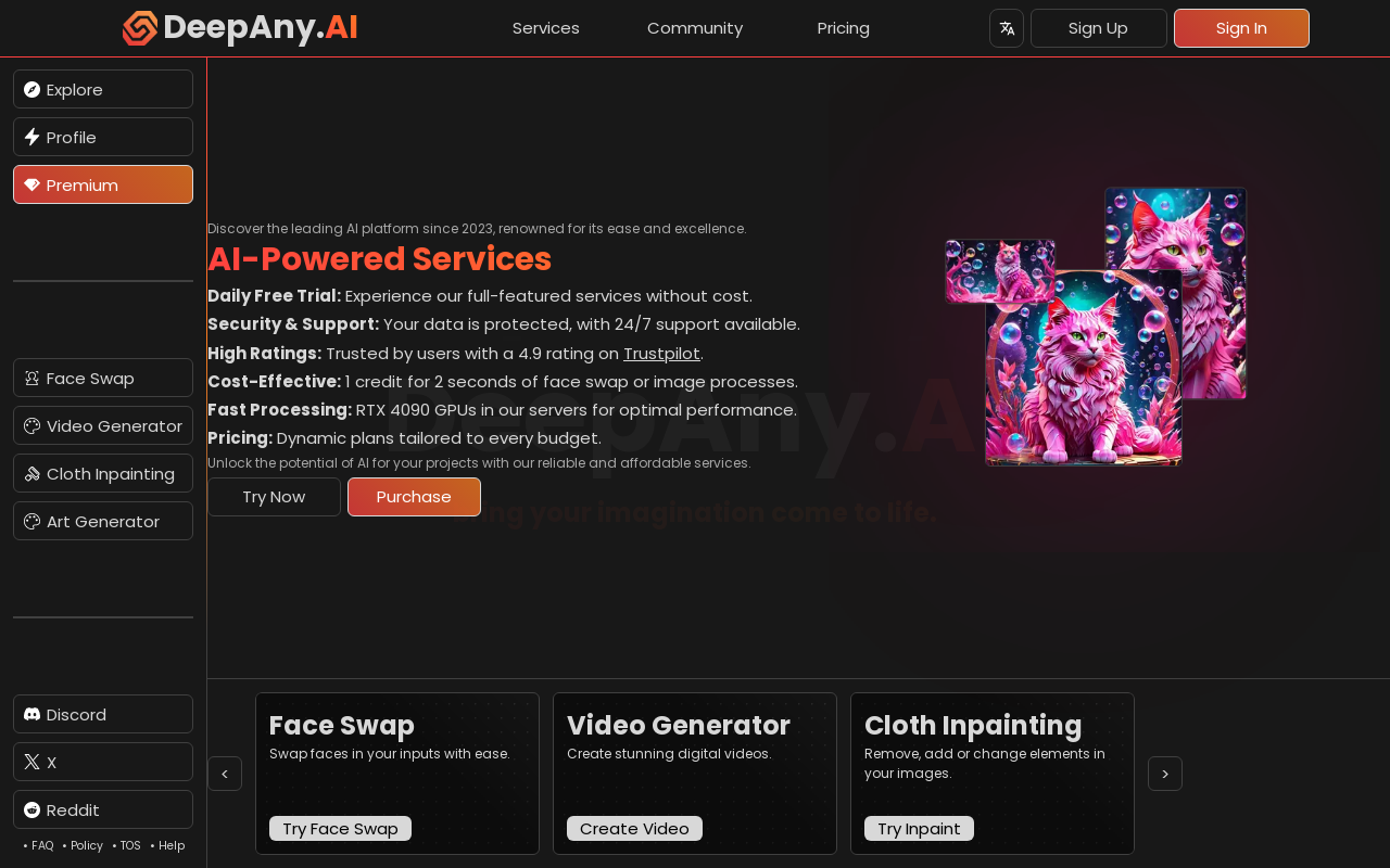 DeepAny.AI: DeepNude, DeepFake & Face Swap