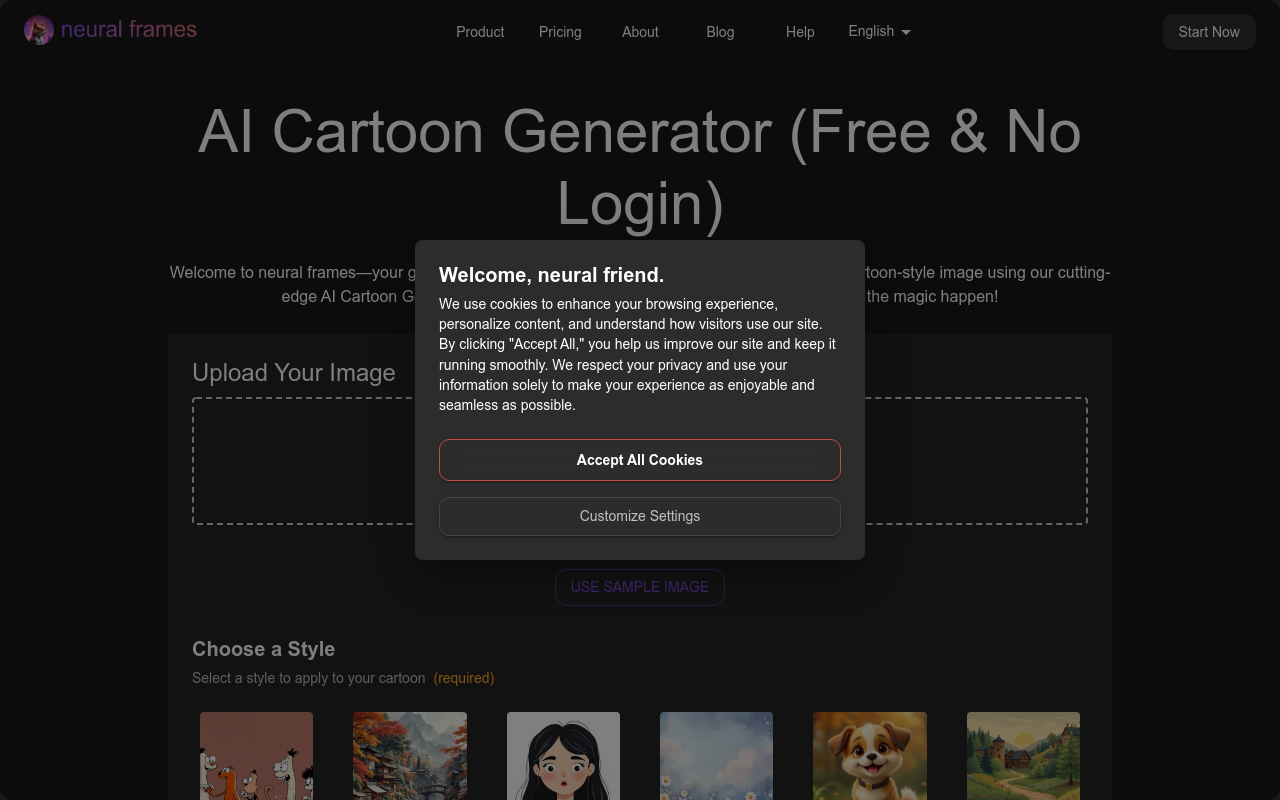 AI Cartoon Generator (Free & No Login)