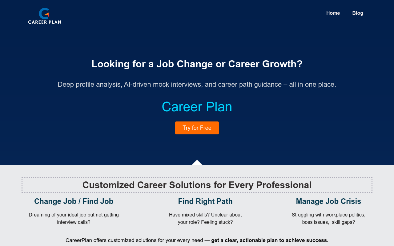 Career Plan - Growth Starts Here
