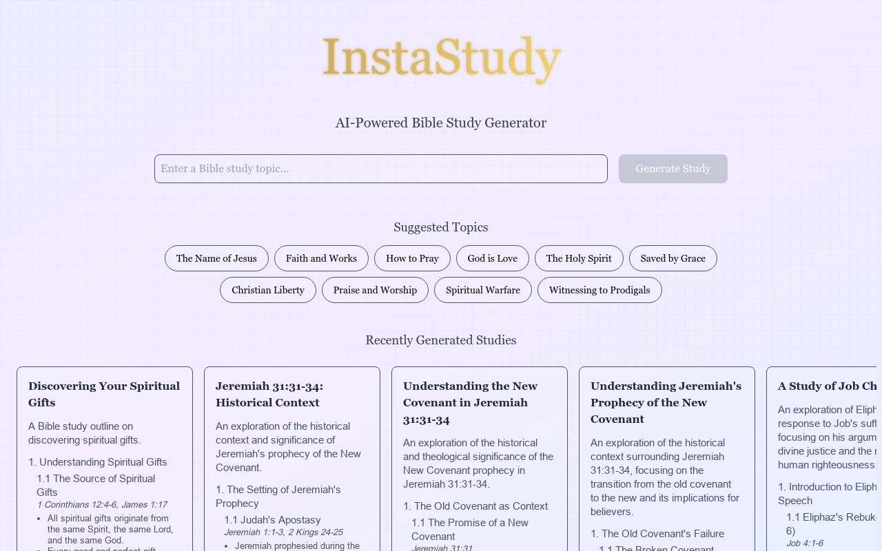 InstaStudy