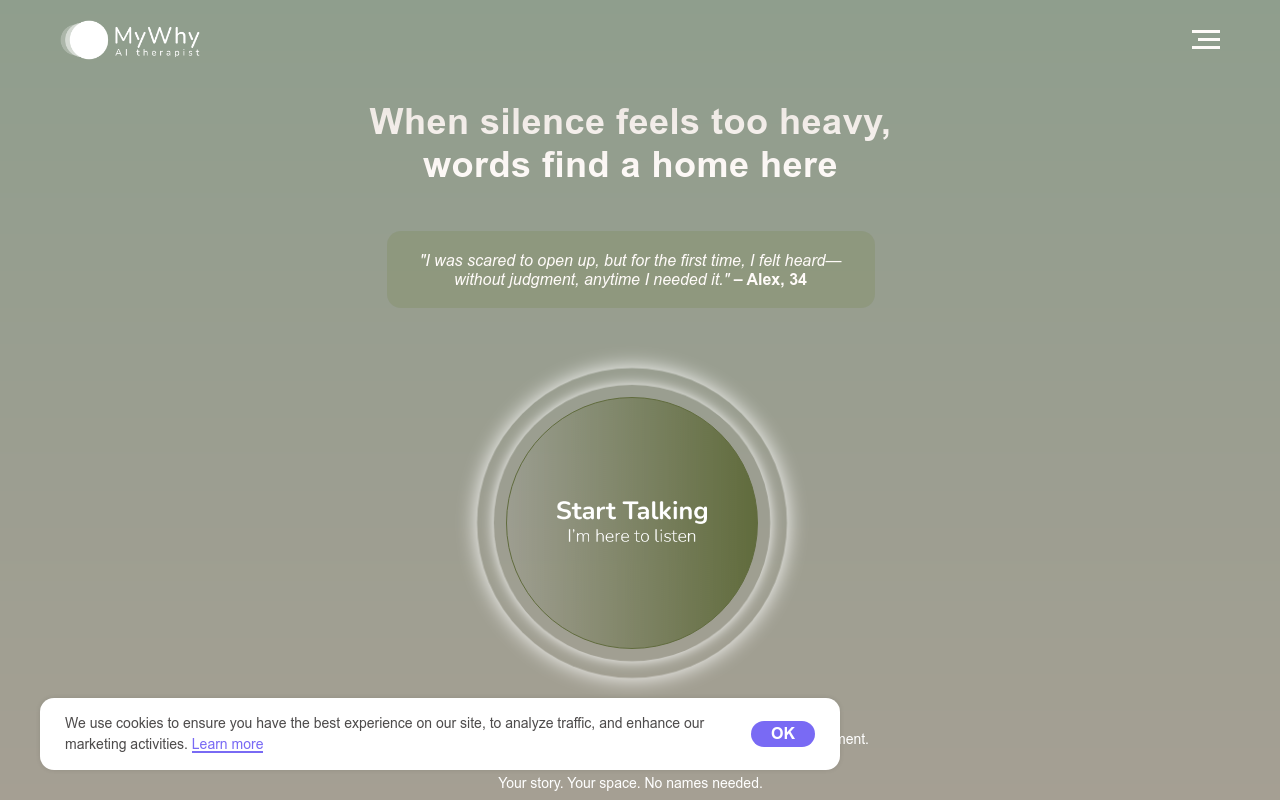 MyWhy - Real-Time AI Voice Therapist