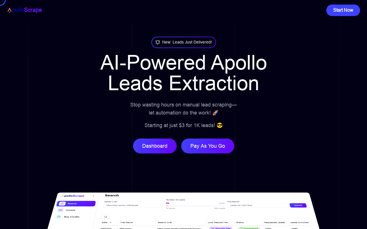 Apollo Scrape